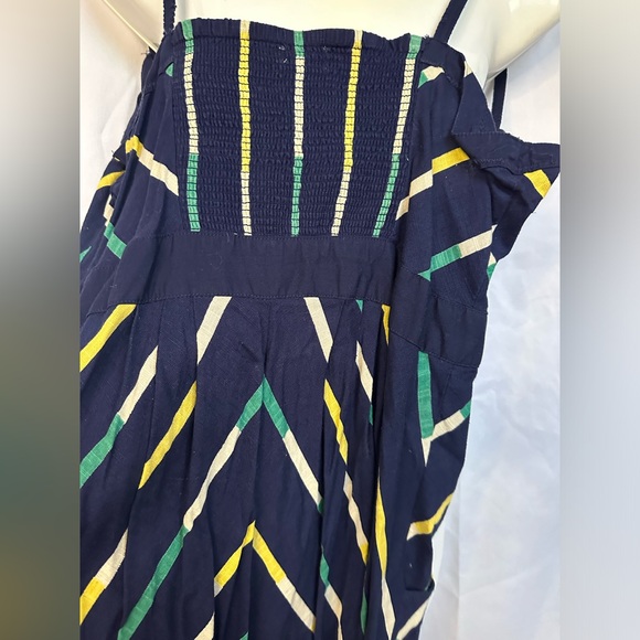 VINTAGE pocket Dress with Stripes - Picture 2 of 6